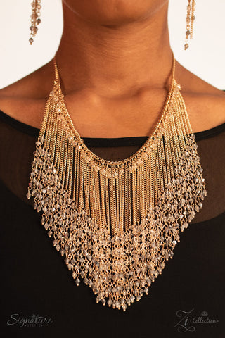 The Donnalee 2018 Zi Collection Gold Paparazzi Necklace