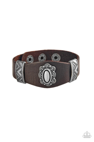 Western Romance Brown Paparazzi Bracelet