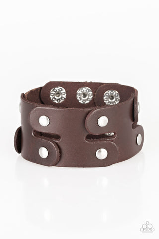 Downright Desperado Brown Paparazzi Bracelet