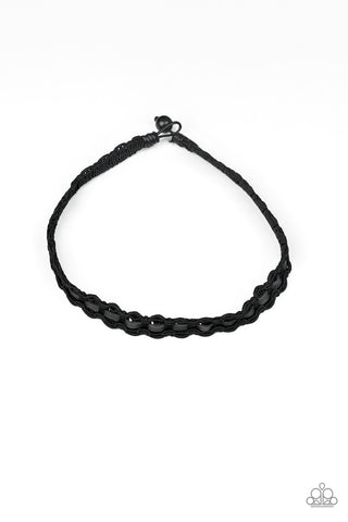 Track Tracker Black Paparazzi Necklace