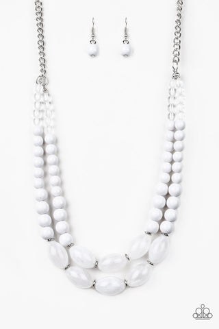 Sundae Shoppe White Paparazzi Necklace