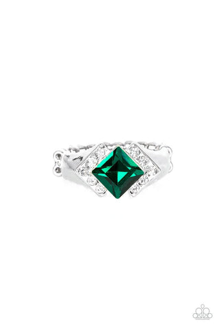 Wallstreet Winner Green Paparazzi Ring