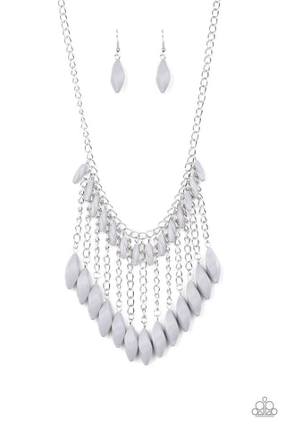 Venturous Vibes Silver Paparazzi Necklace