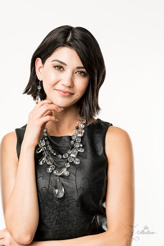 Prismatic 2019 Zi Collection White Gunmetal Paparazzi Necklace