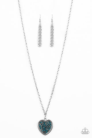 Heart of SPARKLE Blue Paparazzi Necklace