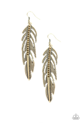 Give Me a ROOST Brass Paparazzi Earrings