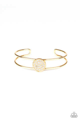 Dial Up the Dazzle Gold Paparazzi Bracelet
