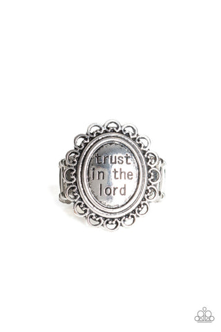 Trust Silver Paparazzi Ring