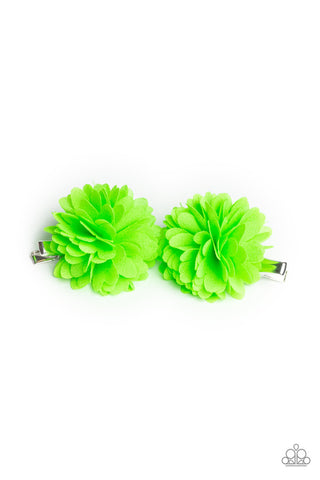 Neatly Neon Green Paparazzi Hair Clips