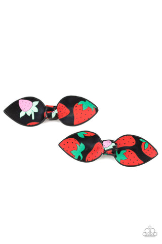 Strawberry Fields Black Paparazzi Hair Bows