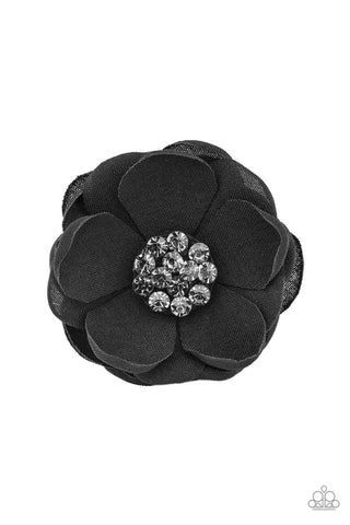 Dewdrop Dazzle Black Paparazzi Hair Clip
