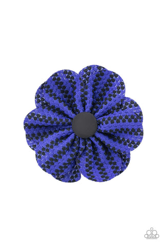 Electric Garden Blue Paparazzi Hair Clip