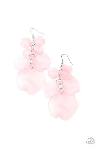 Fragile Florals Pink Paparazzi Earrings