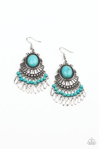 Eco Trip Blue Paparazzi Earrings