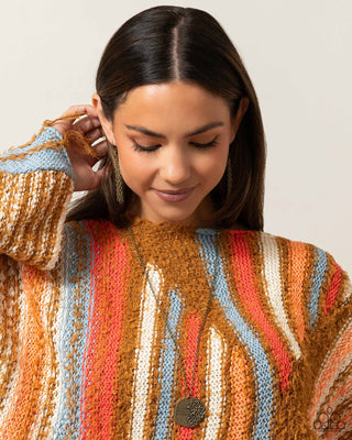 Planted Possibilities - Brass - "Bloom Where You're Planted" Flower Inspirational Paparazzi Long Necklace