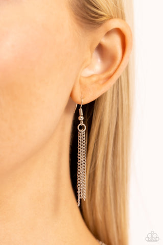 Desert Darling - Black - Crackle Stone Paparazzi Long Necklace