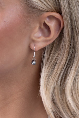 Flowering Fantasy - Blue - Oversized Rhinestone Flower Paparazzi Short Necklace