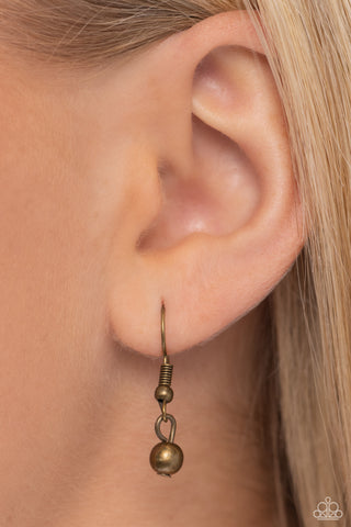 Flowering Fame - Brass - Flower Paparazzi Long Necklace