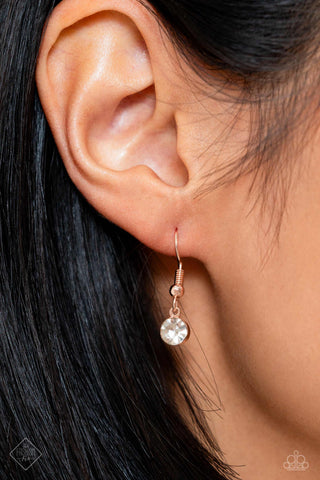 Soft-Hearted Series - Rose Gold - Paparazzi Short Necklace - December 2023 Fiercely 5th Avenue