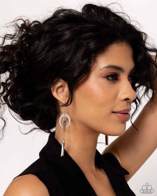 Lounging Laurel - Multi - Oil Spill Stone Paparazzi Fishhook Earrings