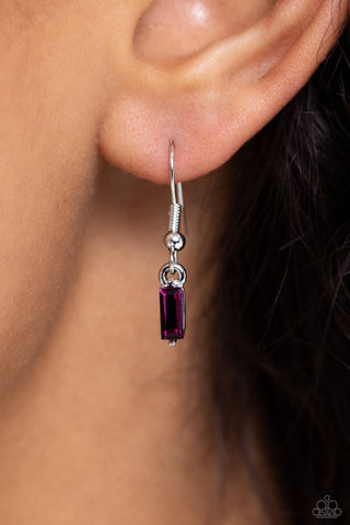 Easygoing Emeralds - Multi - Colored Emerald Cut Gem Tiered Paparazzi Short Necklace