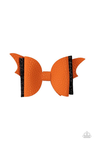 SPOOK-tacular, SPOOK-tacular Orange Paparazzi Halloween Hair Clip