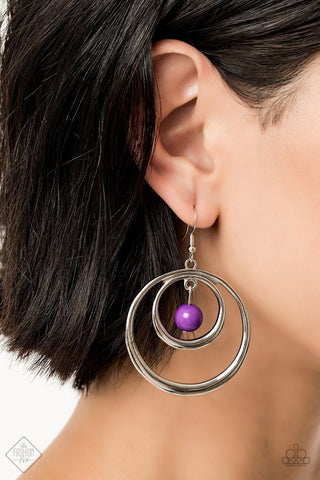 Diva Pop Purple Paparazzi Earrings