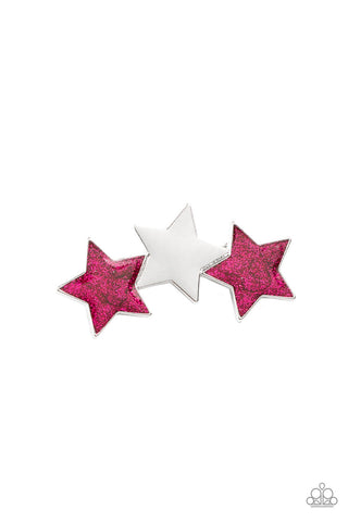 Don't Get Me STAR-ted! Pink Paparazzi Hair Clip