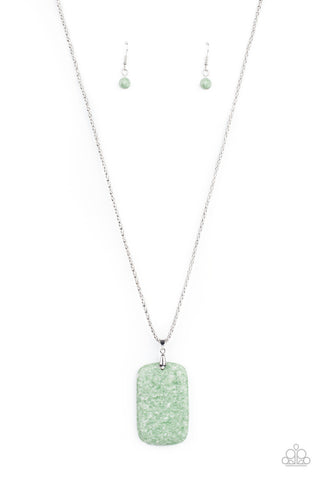 Fundamentally Funky Green Paparazzi Necklace