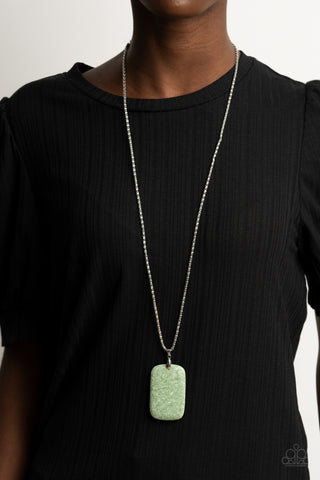 Fundamentally Funky Green Paparazzi Necklace