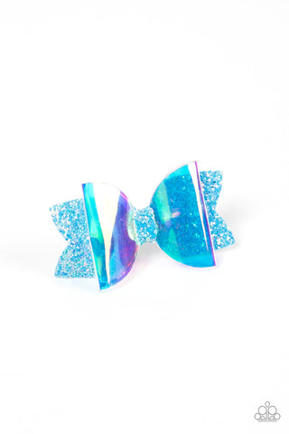 Futuristic Favorite Blue Paparazzi Hair Bow
