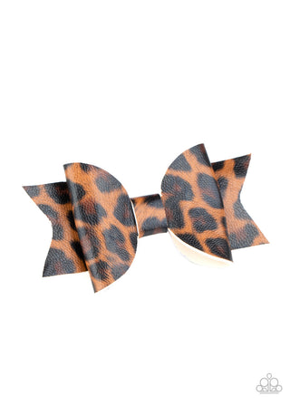 Hooked on a FELINE Brown Paparazzi Hair Bow