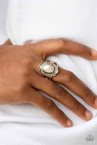 Metro Marina Brass Paparazzi Ring