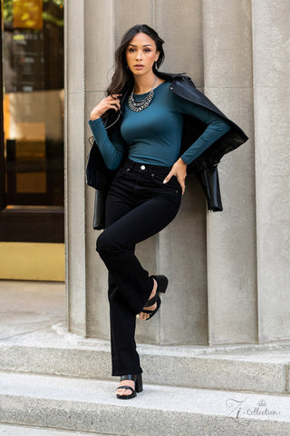 Perceptive - 2022 Zi Collection - Hematite and White Rhinestone Paparazzi Necklace