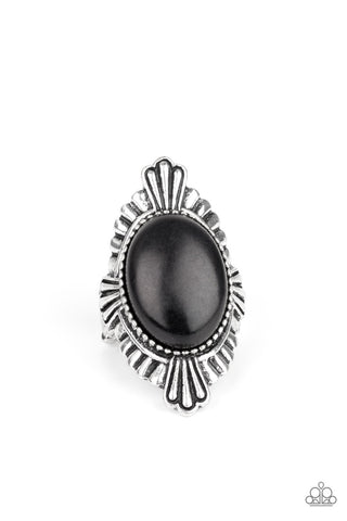 Pioneer Party Black Paparazzi Ring