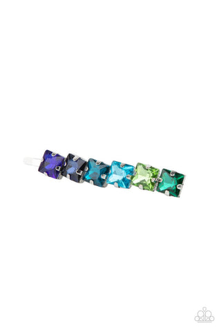 Prismatically Pinned Multi Paparazzi Hair Clip
