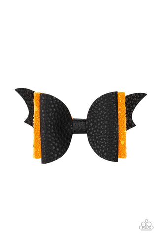 SPOOK-tacular, SPOOK-tacular Black Paparazzi Halloween Hair Clip