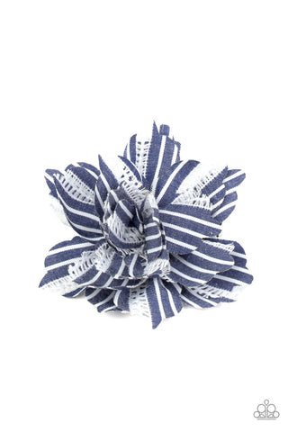 STRIPE for the Picking Blue Paparazzi Hair Clip