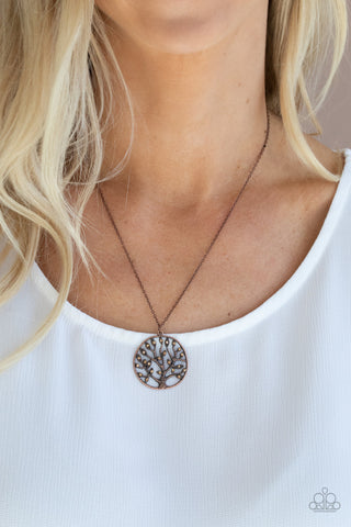 Save the MONEY Trees Copper Paparazzi Necklace