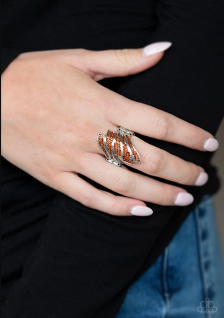 Modern Monte Carlo Brown Paparazzi Ring