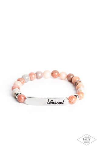 Simply Blessed - Multi - Inspirational Religious Paparazzi Bracelet - Black Diamond Exclusive