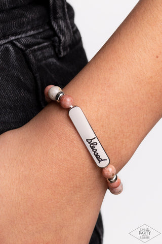 Simply Blessed - Multi - Inspirational Religious Paparazzi Bracelet - Black Diamond Exclusive