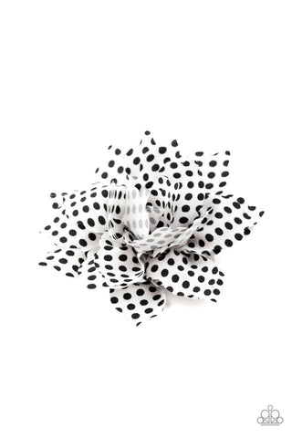 Springtime Social White Paparazzi Hair Clip