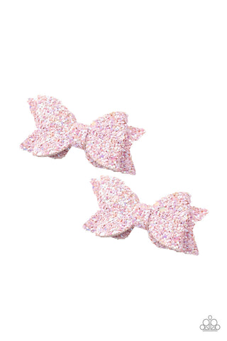 Sprinkle on the Sequins Pink Paparazzi Hair Clips