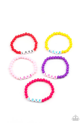 Kid's Starlet Shimmer LOVE Bracelet Set