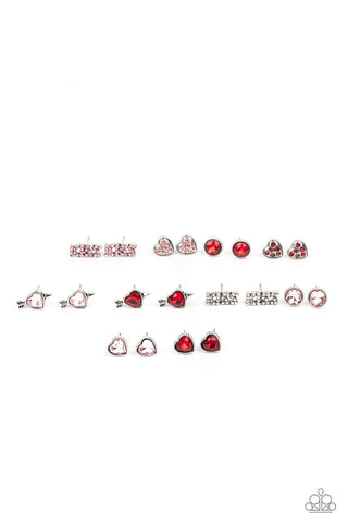 Kid's Starlet Shimmer Valentine's Day Post Earrings Set