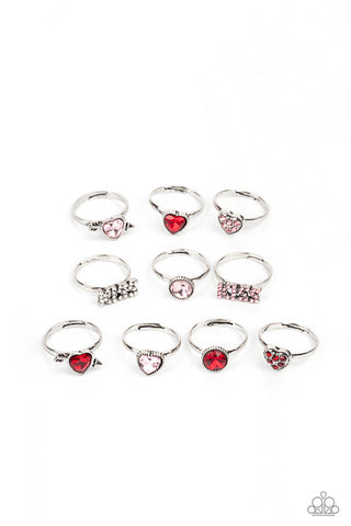 Kid's Starlet Shimmer Valentine's Day Ring Set