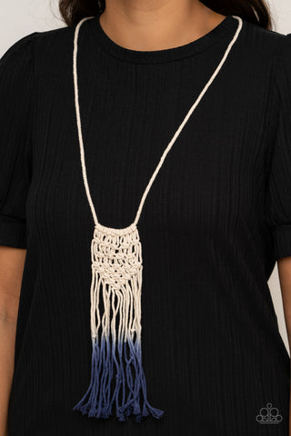 Surfin the Net Blue Paparazzi Necklace