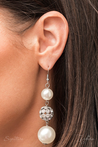 The Courtney - 2022 Zi Collection - Layered Pearl White Rhinestone Statement Paparazzi Necklace