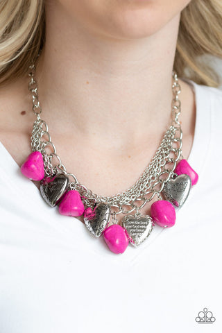 Change of Heart Pink Paparazzi Necklace